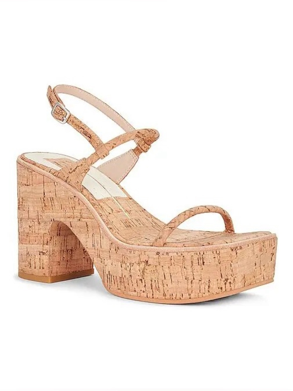 NWT NIB Dolce Vita Jodie Platform Heel Sandal Natural Cork Size 8.5